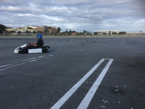 Jonny in go-kart